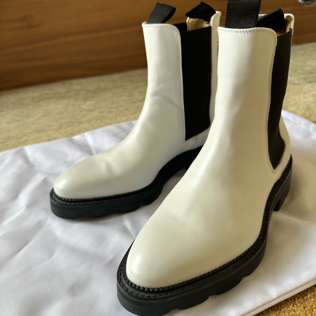 Alexander Wang Andy Booties In White Calfskin